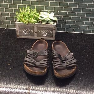 Authentic black Granada birkenstocks